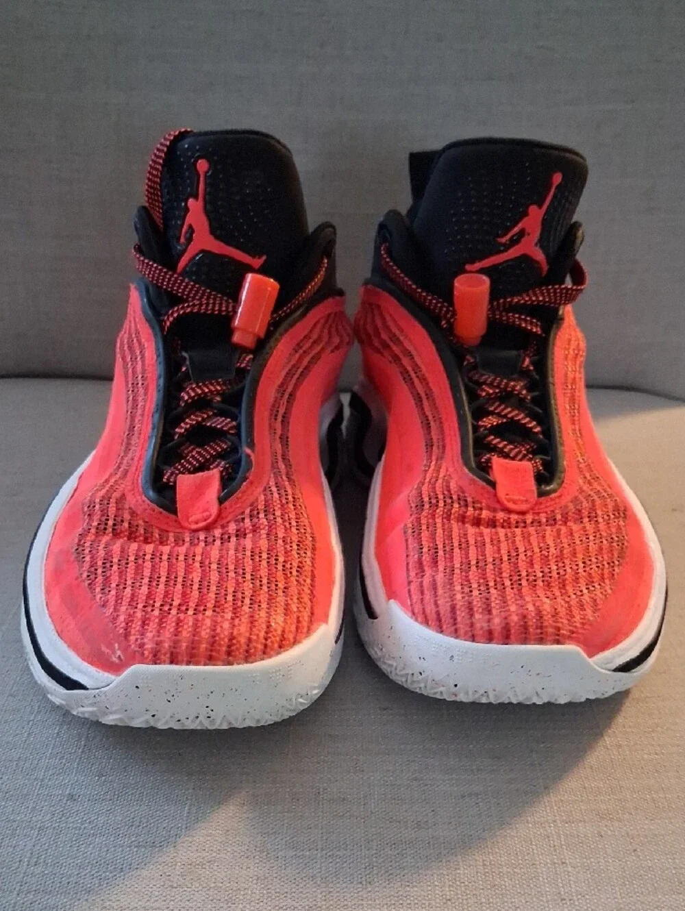 Jordan Men's Red and Black Performance Sneakers. Air Zoom N236MJ